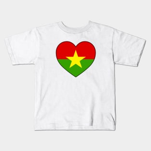 Heart - Burkina Faso _067 Kids T-Shirt